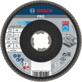 Bosch PRO X571 X-LOCK - Disc lamelar profil convex 125x22.2 mm granulatie 40