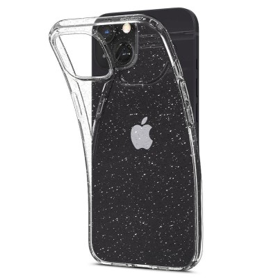 Husa glitter liquid crystal compatibila cu apple iphone 13, sclipici htpmag, clear 12.4532 foto