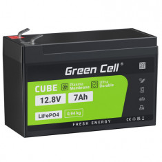 Green Cell Battery LiFePO4 LiFePO4 7Ah 12.8V 90Wh Litiu-Fosfat de fier pentru sistemul fotovoltaic, panou solar