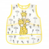 Baveta sort plastic Baby Ono 12 luni + Giraffe, BabyOno