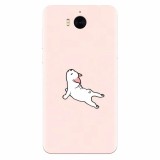 Husa silicon pentru Huawei Y5 2017, Cute Dog Streching