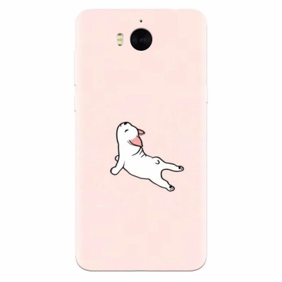 Husa silicon pentru Huawei Y5 2017, Cute Dog Streching foto