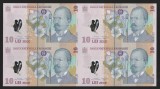 ROMANIA COALA Netaiata 4 x 10 LEI 2024 , Polimer , UNC , Certificat cu Seria 0127 + Plic BNR , necirculata