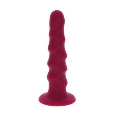 GET REAL - RIBBED DONG 12 CM RED foto