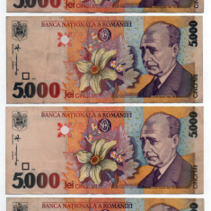 Bancnote 5000 lei - România, 1998