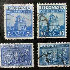 Romania LP 120+123 , Mica antanta + Intelegerea balcanica , Stampilate