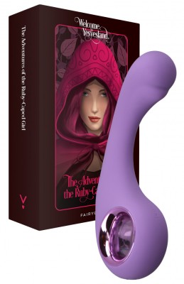 Vibrator BraveryAward FairyGasm, 9 Moduri Vibratii, Silicon, USB, IPX7, Mov, 12.5 cm foto
