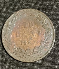 10 bani 1867 WATT foto