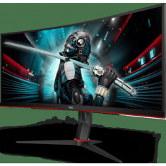 MONITOR AOC 34&amp;amp;quot; gaming VA UWQHD (3440 x 1440) Wide 300 cd/mp 1 ms HDMI DisplayPort &amp;amp;quot;CU34G2/BK&amp;amp;quot; (include TV 5 lei) foto