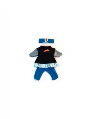 Set imbracaminte vreme temperata pentru papusa fetita 38 cm Blue