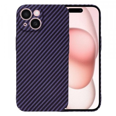 Husa pentru Apple iPhone 15, Techsuit, Carbonite FiberShell, Mov foto