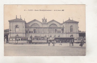 bnk cp Franta - Paris - Gara Montparnasse - necirculata - cca 1905-1908 foto