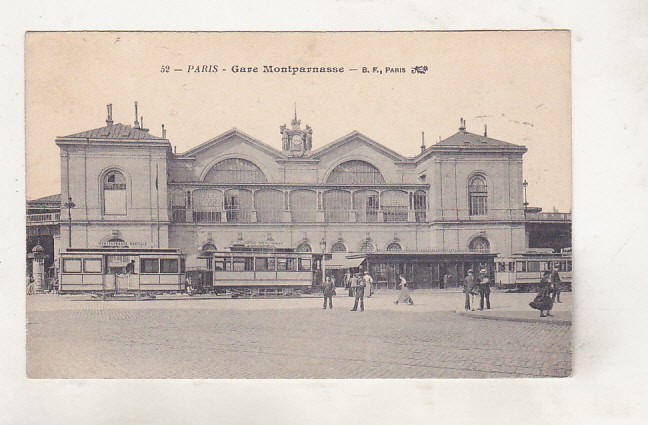 bnk cp Franta - Paris - Gara Montparnasse - necirculata - cca 1905-1908