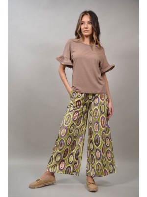 TRICOU CU MANECA BUFANTA VISSIMO Bej TALIE UNICA foto