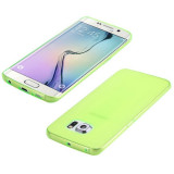 Husa SAMSUNG Galaxy S6 - Ultra Slim (Verde Transparent), Silicon, Carcasa