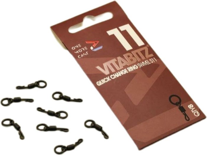 Vartej Rapid ONE MORE CAST Tackle Vitabitz Quick Change Ring Swivel, Nr.8, 8buc/pac