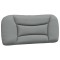 Perna tablie de pat, Hvar, gri deschis, 80 cm, material textil