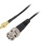 Cablu 50&Omega; 1m BNC Tata SMB Tata PTFE Ecranat Negru Drept