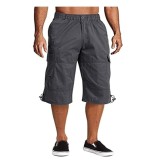 Pantaloni scurti cargo, relaxati, gri, marime 3XL - OUTLET