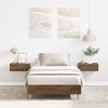 VidaXL Cadru pat fără saltea Stejar maro 75x190 cm Lemn prelucrat 861099