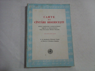 CARTE DE CANTARI BISERICESTI - Justinian 1975 foto