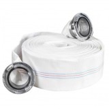 Furtun irigatii/pomp. din PVC 3 toli, lungime 20m, cu racord de aluminiu, max 6bar, panzat Breckner Germany