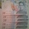 Bancnote 20 lei 5 buc