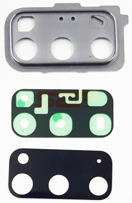 Geam camera cu Rama Samsung Galaxy S20 / G980 COSMIC GRAY foto