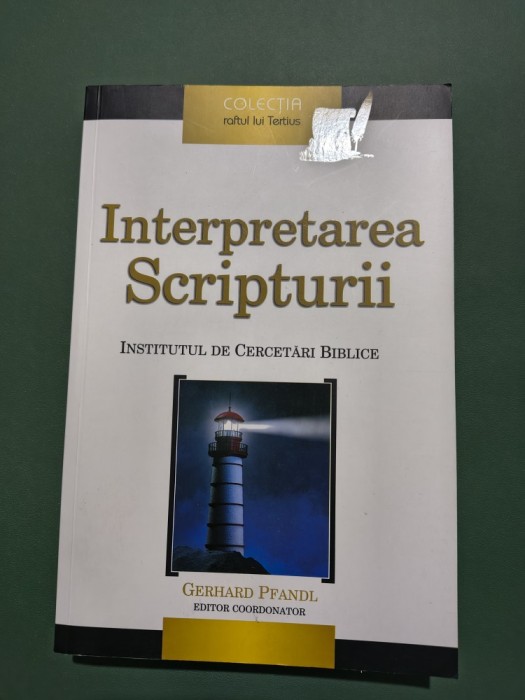 Interpretarea Scripturii - Gerhard Pfandl, 1983 / R8P3F