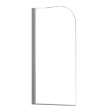 Paravan de baie Leziter Eva 70x140 cm, sticlă securizată 6mm transparentă, profil aliaj zinc