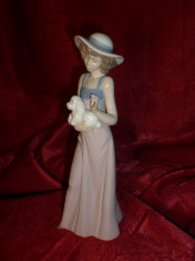 Bibelou, statueta, figurina portelan fin LLADRO-Spain, vintage foto