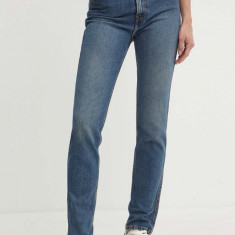 Pepe Jeans jeansi SLIM JEANS UHW femei, culoarea albastru marin, PL204590HW7