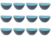 Set boluri, 12 piese, 330 ml, Plastic, Gri