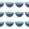 Set boluri, 12 piese, 330 ml, Plastic, Gri