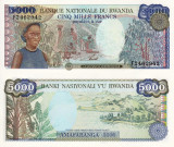 RWANDA 5.000 francs 1988 UNC!!!
