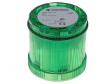 Semnalizator LED Verde 24V IP65 &Oslash;70x65mm
