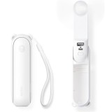 Mini ventilator portabil cu acumulator JisuLife F8, alb