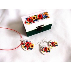 set cadou cu flori 42698