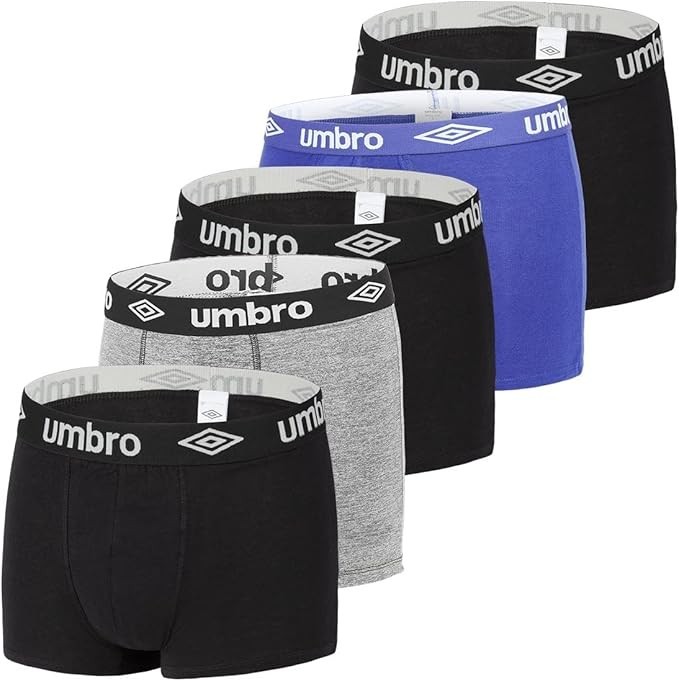 Set 5 boxeri pentru barbati Umbro, multicolor, marime XXL - OUTLET