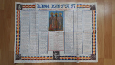 calendar vechi Crestin Ortodox 1977 foto