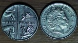 Anglia Marea Britanie set 2 x 5 pence 2009 + 2014 - Elisabeta II - varianta magnetica + nonmagnetica - impecabile !