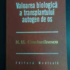 Valoarea Biologica A Transplantului Autogen De Os - N.m.constantinescu ,543207