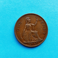 One Penny 1937--Anglia-stare buna