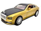 Macheta Rolls-Royce Wraith auriu 1:32 &ndash; replica metal cu lumini, sunete si usi deschise