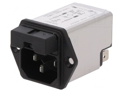 Conector Alimentare AC 6A 250V IEC 60320 foto