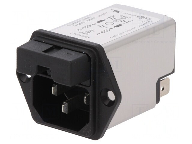 Conector Alimentare AC 6A 250V IEC 60320
