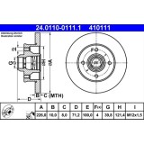 Disc frana ATE 24.0110-0111.1