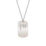 Army - Colier personalizat din argint 925 - dog tag, Bijubox