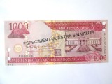 Rara! Republica Dominicană 1000 Pesos Oro 2004 Specimen UNC la cel mai mic pret,bancnota din imagini