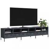 vidaXL Dulap TV, antracit, 202x39x43,5 cm, oțel laminat la rece